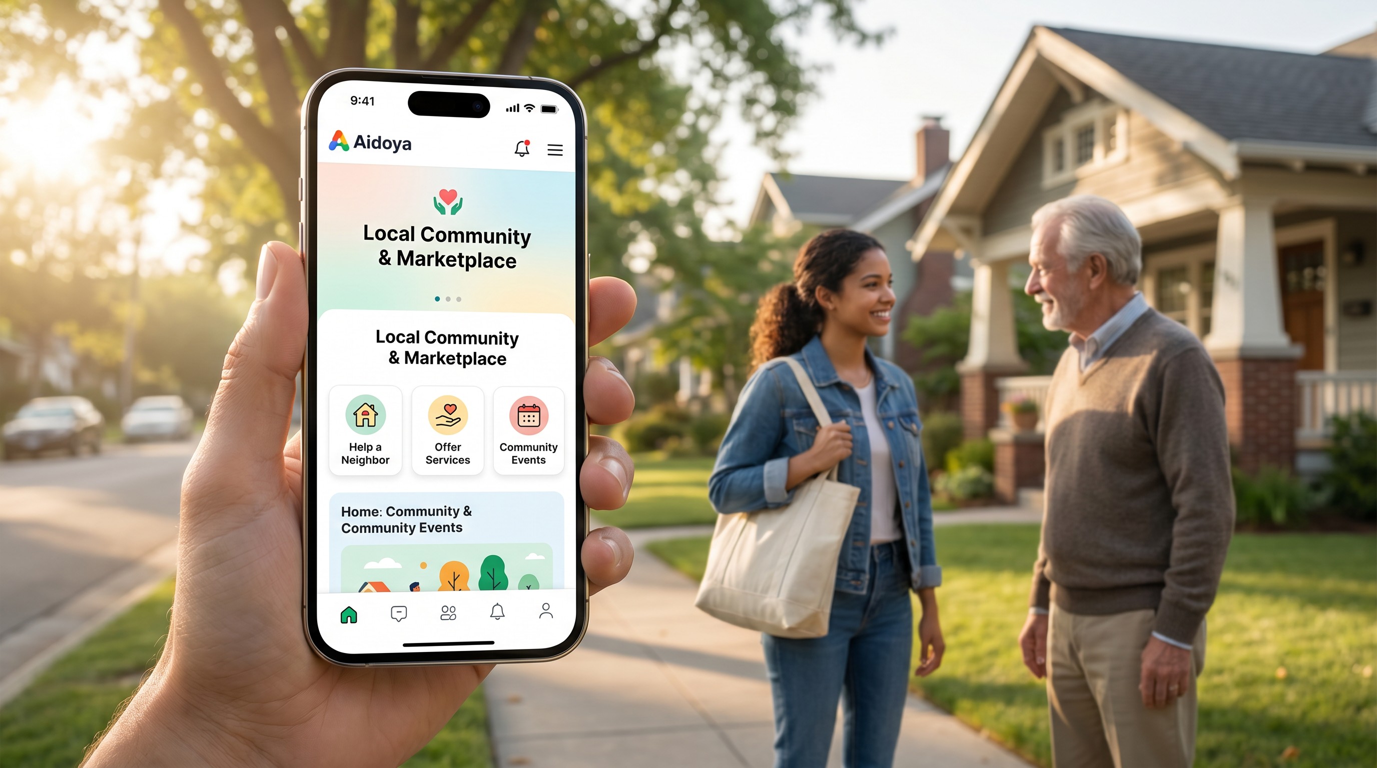 Aidoya App Mockup